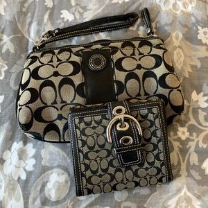 Coach Wristlet & Wallet Set